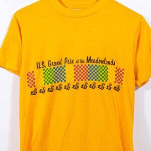 US Grand Prix At The Meadowlands T-Shirt Medium VTG 80s Racing Cars
